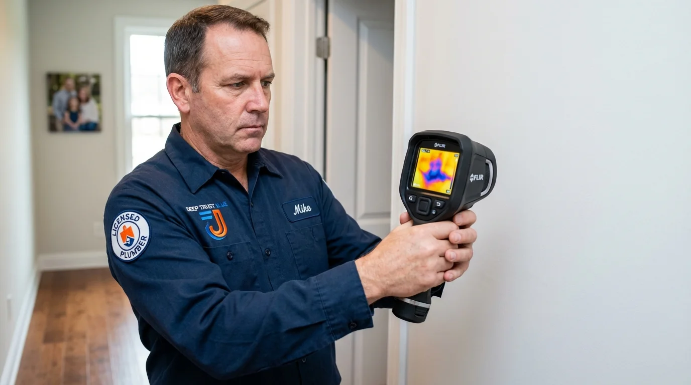 Thermal imaging leak detection by Johns Plumbing LLC in Lytle